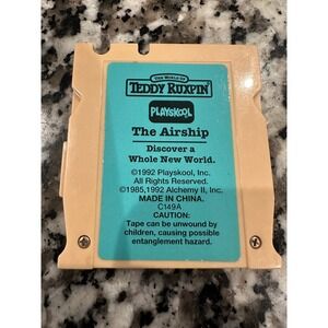 Vintage Teddy Ruxpin The Airship Playskool Cassette Tape Cartridge 1992 C149A